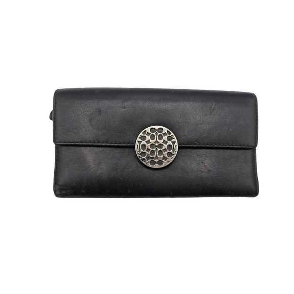 Coach Handbags - Coach Alexandra Slim Envelope‎ Wallet Black Women's Silver Clasp
